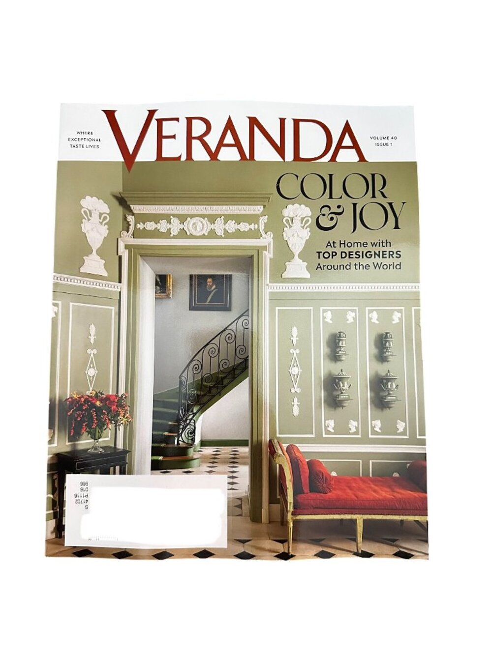 Veranda Magazine Issue 1 January/February 2026 Color & Joy Top Designers